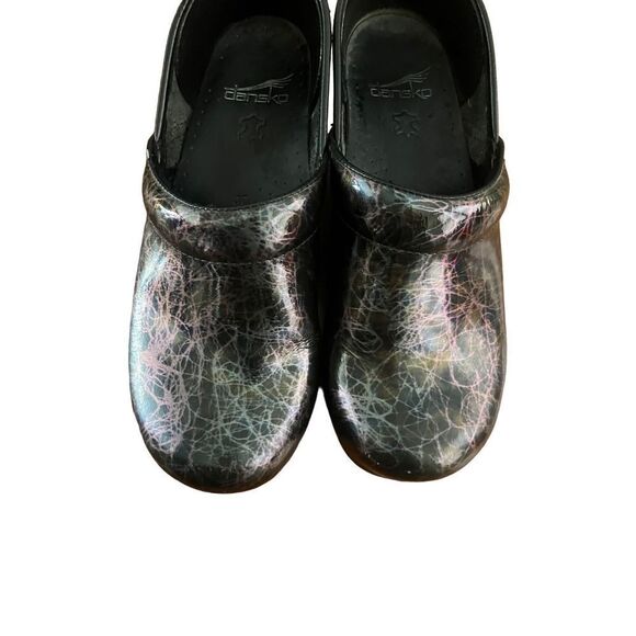 Dansko Professional Clogs, Metallic Swirls Women's Size 37 - Picture 2 of 5